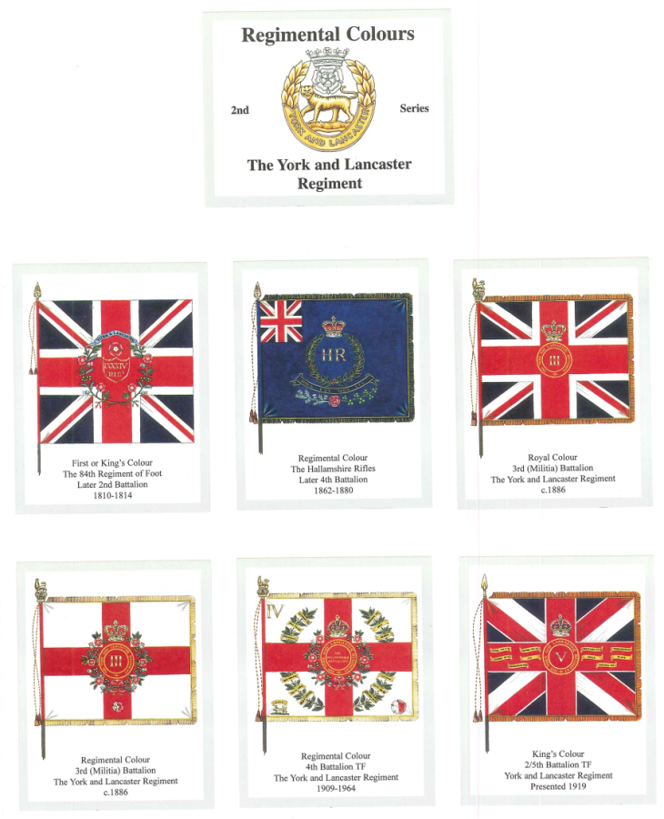 The York and Lancaster Regiment 2nd Series - 'Regimental Colours' Trade Card Set by David Hunter